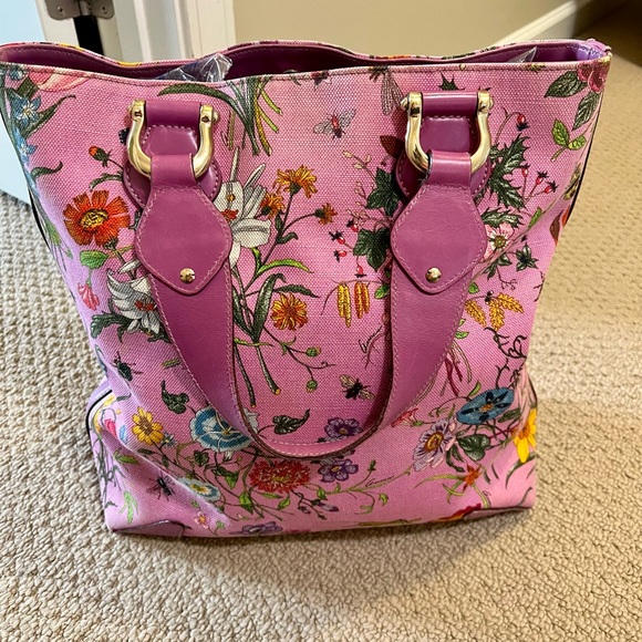Gucci floral large canvas tote - Picture 11 of 16